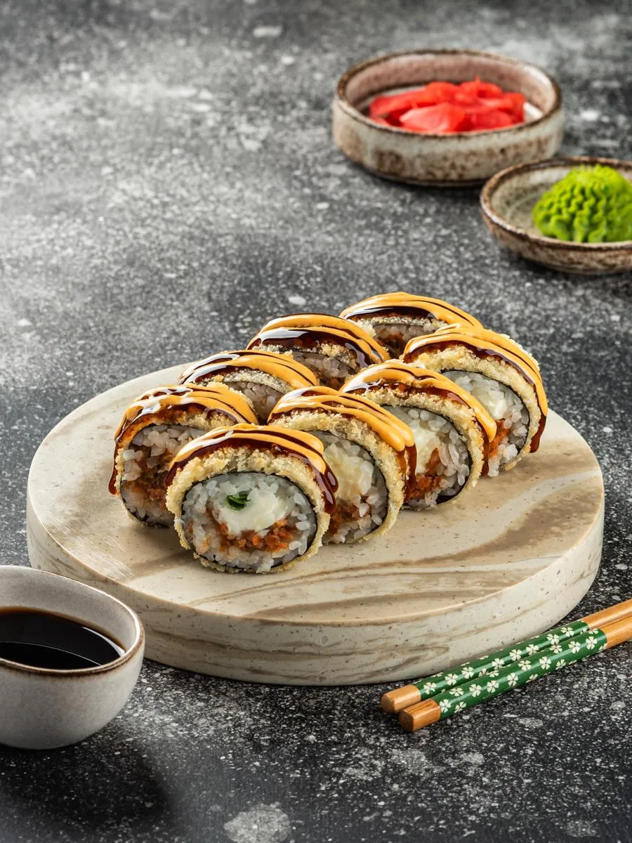 Темпура лосось терияки