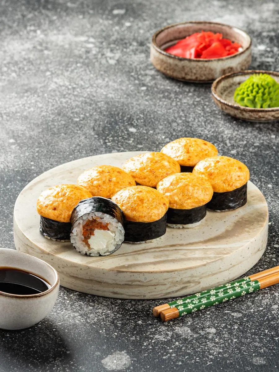 Запеченный лосось терияки